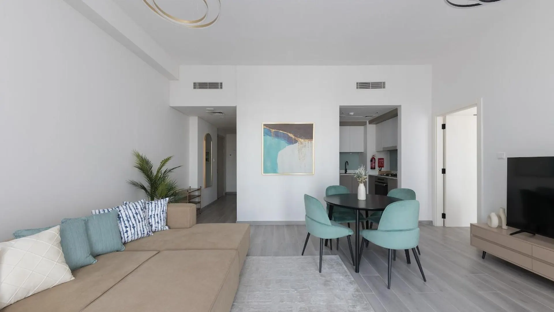 Fresh & Quiet 1Br At Midtown Noor 4 Tower Lägenhet Dubai