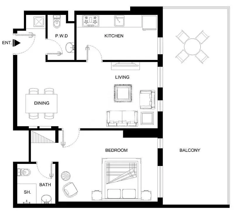 Fresh & Quiet 1Br At Midtown Noor 4 Tower Lägenhet Dubai